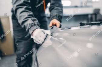 Fahrzeugbeschriftung 2 Stock Bild